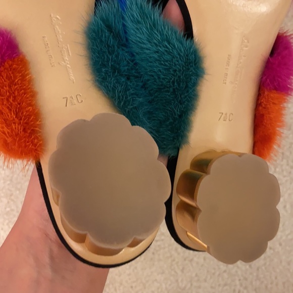 Salvatore Ferragamo belluno rainbow mink - Picture 4 of 11